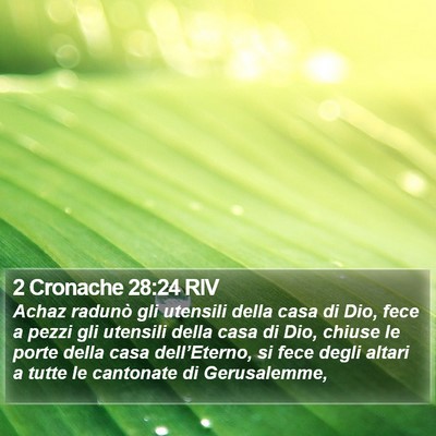 2 Cronache 28:24 RIV Bible Verse Image