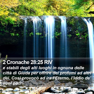2 Cronache 28:25 RIV Bible Verse Image