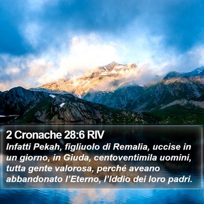 2 Cronache 28:6 RIV Bible Verse Image