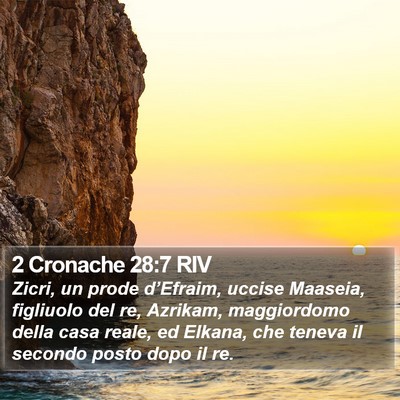 2 Cronache 28:7 RIV Bible Verse Image