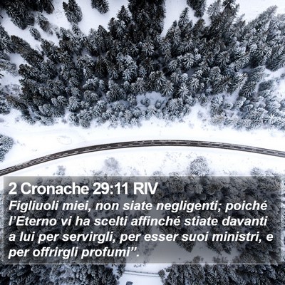 2 Cronache 29:11 RIV Bible Verse Image