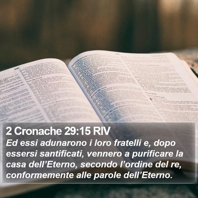 2 Cronache 29:15 RIV Bible Verse Image