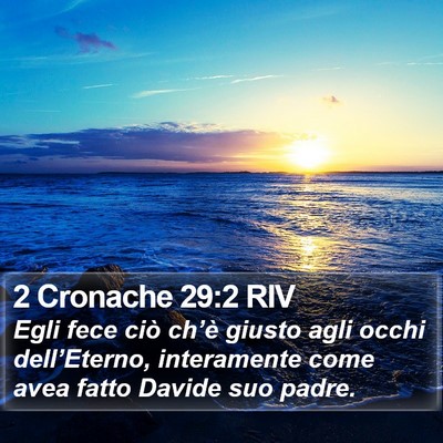 2 Cronache 29:2 RIV Bible Verse Image