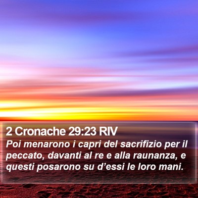 2 Cronache 29:23 RIV Bible Verse Image