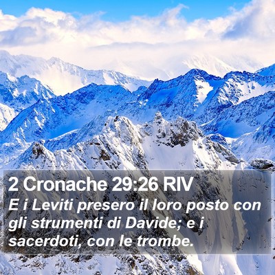 2 Cronache 29:26 RIV Bible Verse Image