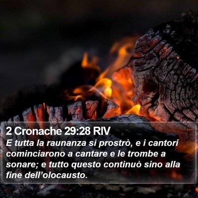 2 Cronache 29:28 RIV Bible Verse Image