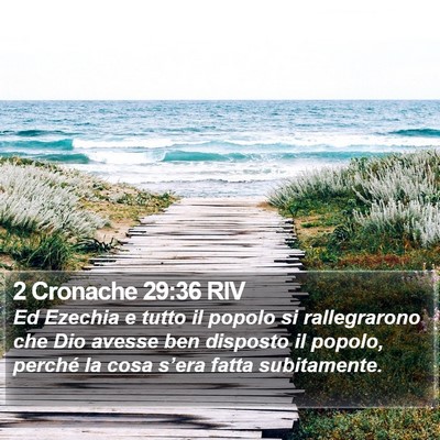 2 Cronache 29:36 RIV Bible Verse Image