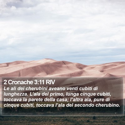 2 Cronache 3:11 RIV Bible Verse Image
