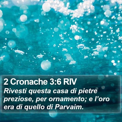 2 Cronache 3:6 RIV Bible Verse Image