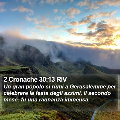 2 Cronache 30:13 RIV Bible Verse Image