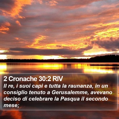 2 Cronache 30:2 RIV Bible Verse Image