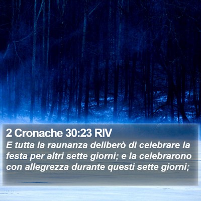 2 Cronache 30:23 RIV Bible Verse Image
