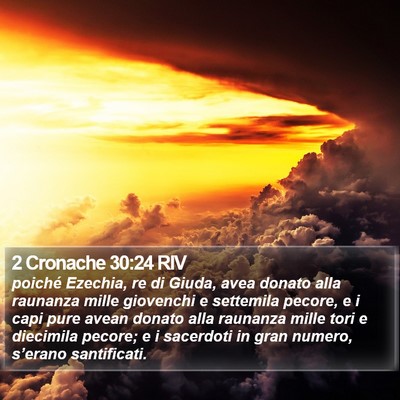 2 Cronache 30:24 RIV Bible Verse Image