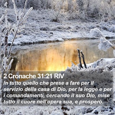 2 Cronache 31:21 RIV Bible Verse Image