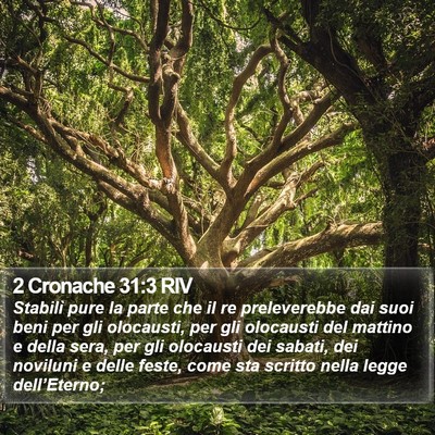 2 Cronache 31:3 RIV Bible Verse Image