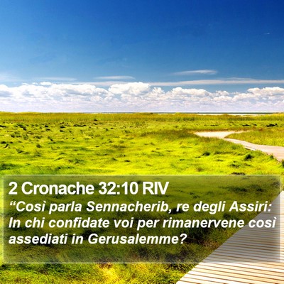 2 Cronache 32:10 RIV Bible Verse Image