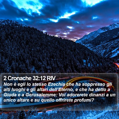 2 Cronache 32:12 RIV Bible Verse Image
