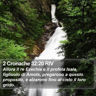 2 Cronache 32:20 RIV Bible Verse Image