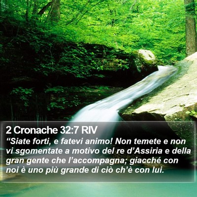 2 Cronache 32:7 RIV Bible Verse Image