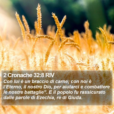 2 Cronache 32:8 RIV Bible Verse Image
