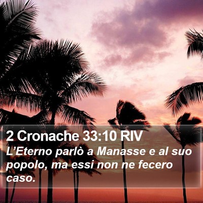 2 Cronache 33:10 RIV Bible Verse Image