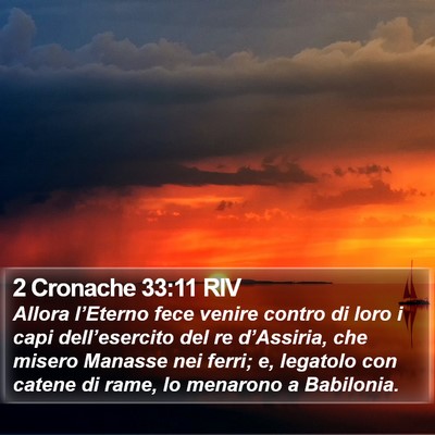 2 Cronache 33:11 RIV Bible Verse Image