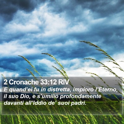 2 Cronache 33:12 RIV Bible Verse Image