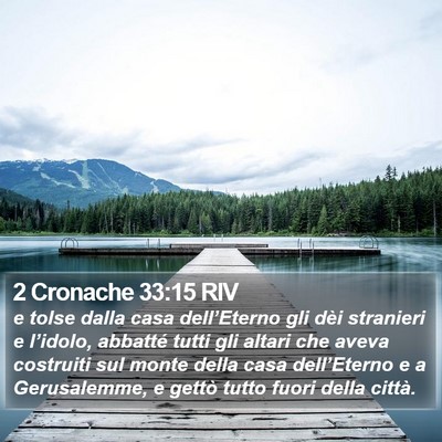 2 Cronache 33:15 RIV Bible Verse Image