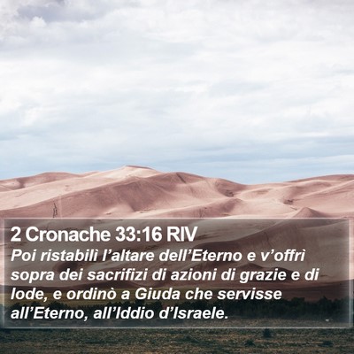 2 Cronache 33:16 RIV Bible Verse Image