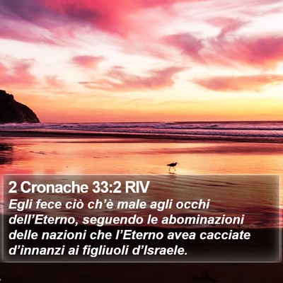 2 Cronache 33:2 RIV Bible Verse Image