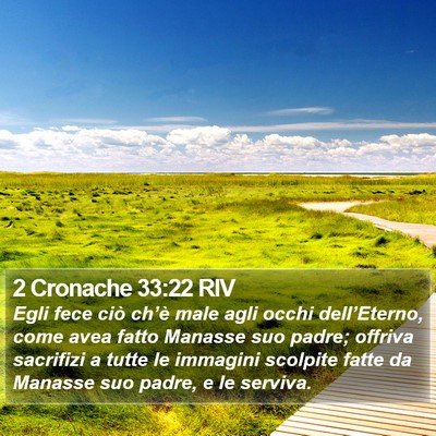 2 Cronache 33:22 RIV Bible Verse Image