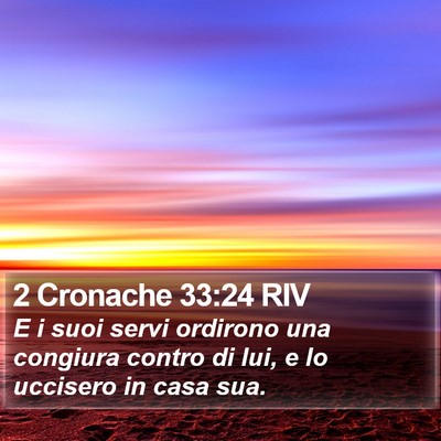 2 Cronache 33:24 RIV Bible Verse Image