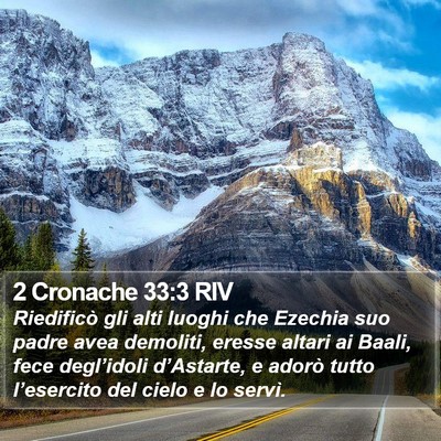 2 Cronache 33:3 RIV Bible Verse Image