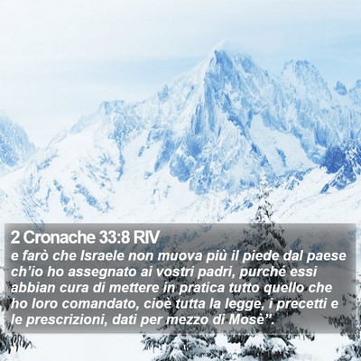 2 Cronache 33:8 RIV Bible Verse Image