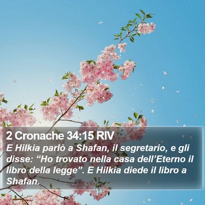 2 Cronache 34:15 RIV Bible Verse Image