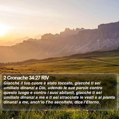 2 Cronache 34:27 RIV Bible Verse Image