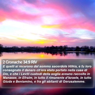 2 Cronache 34:9 RIV Bible Verse Image