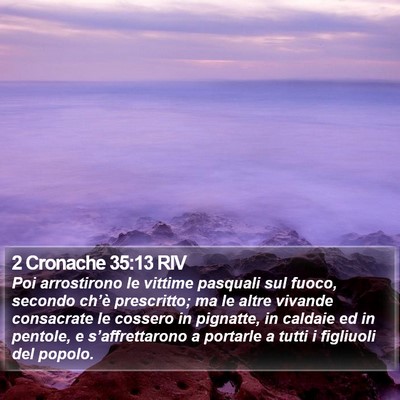 2 Cronache 35:13 RIV Bible Verse Image
