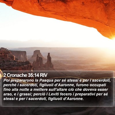 2 Cronache 35:14 RIV Bible Verse Image