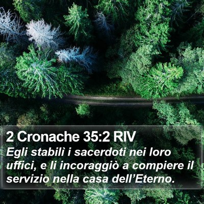 2 Cronache 35:2 RIV Bible Verse Image