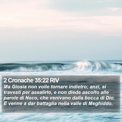 2 Cronache 35:22 RIV Bible Verse Image