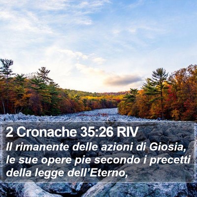 2 Cronache 35:26 RIV Bible Verse Image