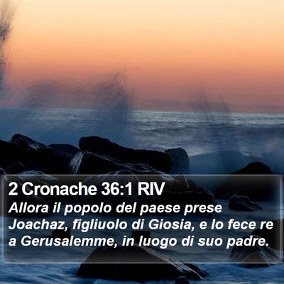 2 Cronache 36:1 RIV Bible Verse Image