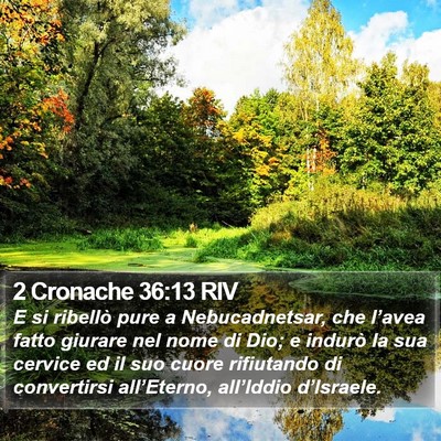 2 Cronache 36:13 RIV Bible Verse Image