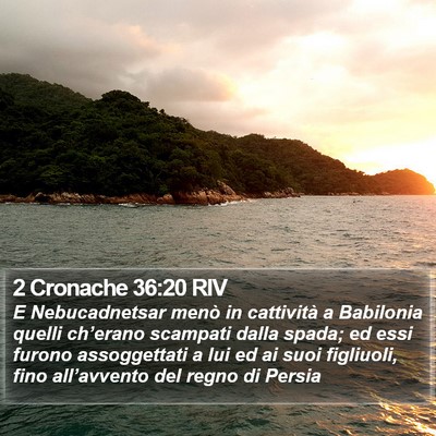 2 Cronache 36:20 RIV Bible Verse Image