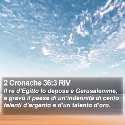 2 Cronache 36:3 RIV Bible Verse Image