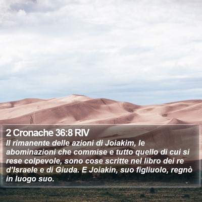 2 Cronache 36:8 RIV Bible Verse Image
