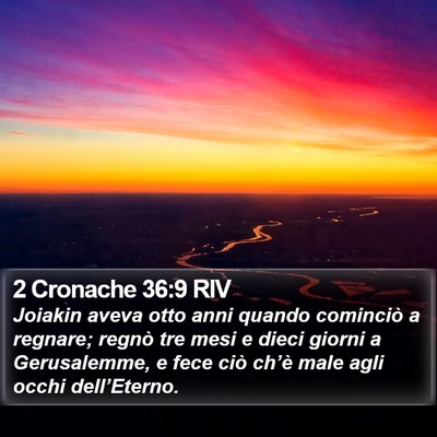 2 Cronache 36:9 RIV Bible Verse Image