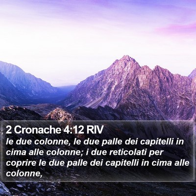 2 Cronache 4:12 RIV Bible Verse Image
