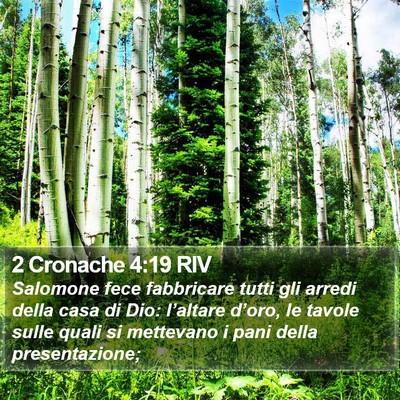 2 Cronache 4:19 RIV Bible Verse Image